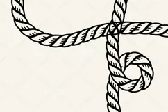 Rope Frame SVG | Western Nautical Border Product Image 4