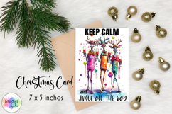 Funny Christmas Card | Keep Calm and Jingle All the Way Card Product Image 1
