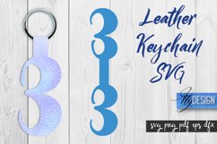 Leather Keychain SVG Design | Keychaine Design | SVG File Product Image 1