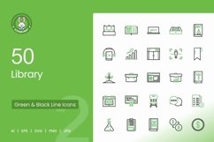 Library Green &amp; Black Icons Product Image 1