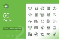Crypto Green &amp; Black Icons Product Image 1