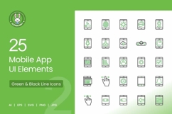 Mobile App UI Elements Icons Product Image 1