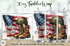 American Babe Patriotic Tumbler Wraps Bundle, Fourth of July Product Image 9
