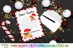 Letter To Santa Design | A4 Printable Santa Letter Product Image 1