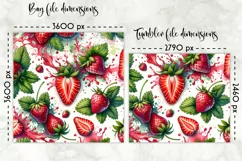 Lunch Bag Sublimation | Fruits and Berries Lunch Bag Print Product Image 2
