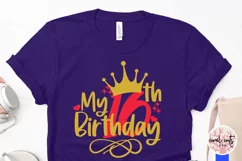 My 16th birthday - Birthday SVG EPS DXF PNG Cutting File Product Image 3