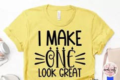 I make 1 look great - Birthday SVG EPS DXF PNG Product Image 3