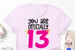 You are officially 13 - Birthday SVG EPS DXF Product Image 3