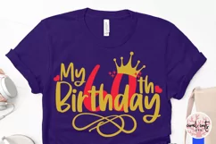 My 60th birthday - Birthday SVG EPS DXF PNG Cutting File Product Image 2