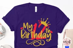 My 12th birthday - Birthday SVG EPS DXF PNG Cutting File Product Image 3