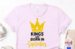 Kings are born in september - Birthday SVG EPS DXF Product Image 3