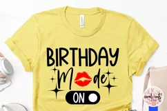 Birthday mode ON - Birthday SVG EPS DXF PNG Cutting File Product Image 3