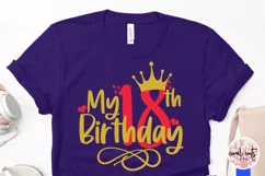 My 18th birthday - Birthday SVG EPS DXF PNG Cutting File Product Image 3
