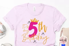It’s my 5th birthday - Happy Birthday SVG EPS DXF Product Image 3