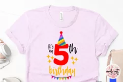 It’s my 5th birthday - Happy Birthday SVG EPS DXF Product Image 3
