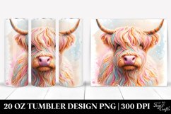 Highland Cow Wrap Sublimation PNG| Product Image 3