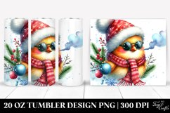 Vibrant Chicken with Christmas Decor 20 Oz Tumbler Product Image 1
