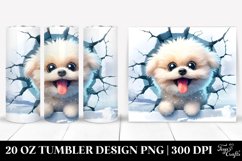 Funny Bichpoo Ice Landscape Tumbler 20 oz Product Image 1