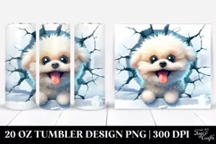 Funny Bichpoo Ice Landscape Tumbler 20 oz Product Image 1