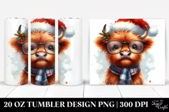 Cute Watercolor Baby Cow Clipart Product Image 1