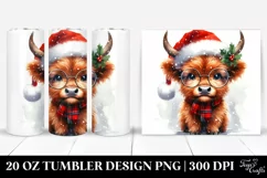 Cute Highland Cow with es 20 Oz Tumbler Product Image 1