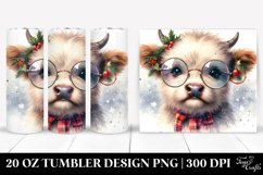 Baby Highland Cow with Decorations 20 Oz Tumbler Product Image 1