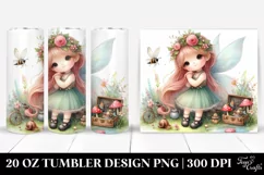 Whimsical Cute Fairy Design 20 Oz Tumbler Product Image 1