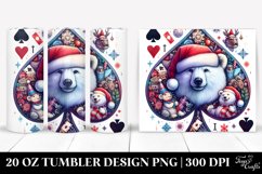 Polar Bear with Santa Hat 20 Oz Tumbler Product Image 1