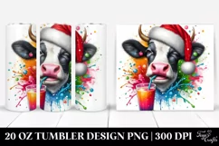 Colorful Cow Drink Tumbler Product Image 1