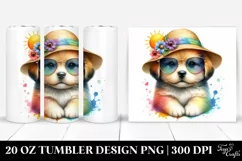 Cute Puppy Sun es | 20 Oz Tumbler Product Image 1