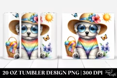 Cute Puppy Sun es | 20 Oz Tumbler Product Image 1
