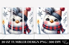 Expressive Chicken with Winter Clothes, 20 Oz Tumbler Product Image 1