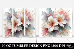 Abstract Azalea Design, High-Quality 20 Oz Tumbler Product Image 1