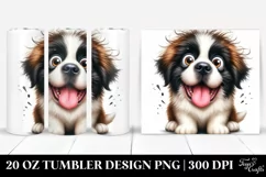 saint Bernard Popping Eyes | 20 Oz Tumbler Product Image 1