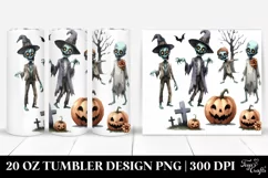 Funny Halloween Zombie Tumbler Design Product Image 1