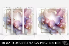 Abstract Pastel Glossy Lilac | 20 oz Tumbler Product Image 1