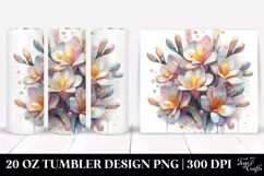 Abstract Pastel Shiny Freesia | 20 oz Tumbler Product Image 1