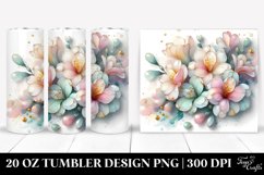 Abstract Pastel Shiny Freesia | 20 oz Tumbler Product Image 1