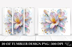 Abstract Pastel Shiny Freesia | 20 oz Tumbler Product Image 1