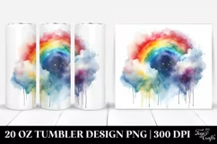 Colorful Abstract Rainbow Clipart 20 Oz Tumbler Product Image 1