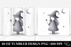 Whimsical Witch Clipart, High-Res 20 Oz Tumbler Product Image 1