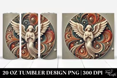 Colorful Christmas Angel Clipart Product Image 1