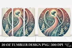 Colorful Christmas Angel Clipart Product Image 1