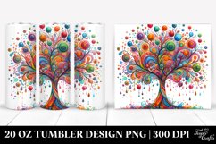 Colorful Watercolor Vibrant Tree | 20 Oz Tumbler Product Image 1
