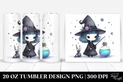 Watercolor Gothic Witch, Magic Potion | 20 oz Tumbler Product Image 1