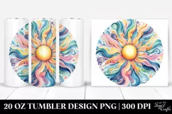 Colorful Pastel Sun | 20 Oz Tumbler Product Image 1