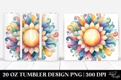 Colorful Pastel Sun | 20 Oz Tumbler Product Image 1