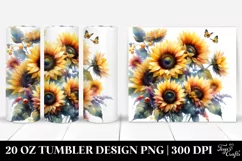 Vibrant Sunflowers 20 Oz Tumbler Product Image 1