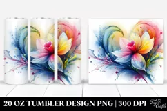 Abstract Vibrant Pastel Daffodil | 20 oz Tumbler Product Image 1