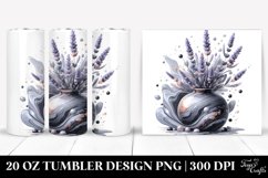 Lavender Marble Watercolor Splash | 20 Oz Tumbler Product Image 1